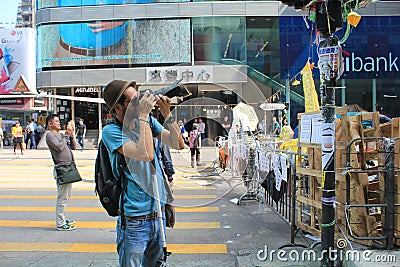 Public, space, infrastructure, crowd, urban, area, city, street, pedestrian, car, vehicle, road, recreation, downtown, fun Editorial Stock Photo