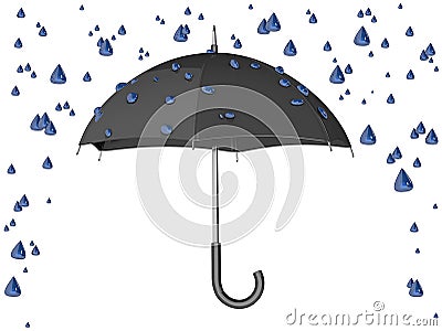 Umbrella Rain Storm Stock Photo