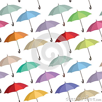 Umbrella seamless pattern. Fashion accessories sale concept Stock Photo