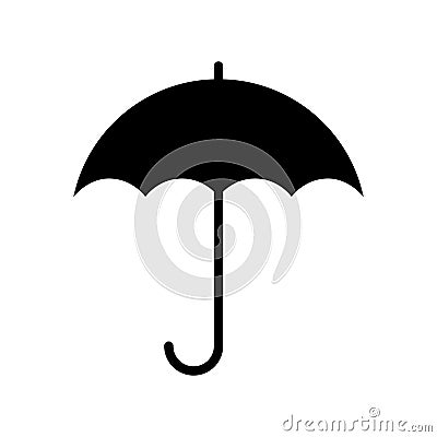 Umbrella graphic black icon Cartoon Illustration