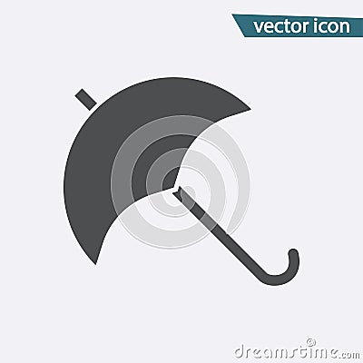 Umbrella vector icon. Flat protection symbol isolated on white background. Trendy internet concept. Vector Illustration