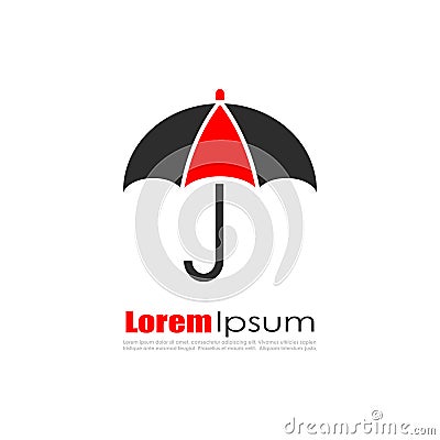 Umbrella vector logo Vector Illustration