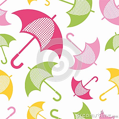 Umbrellas vector seamless. Vector Illustration