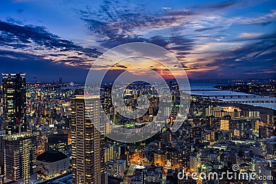 Umeda Sky Sunset Stock Photo