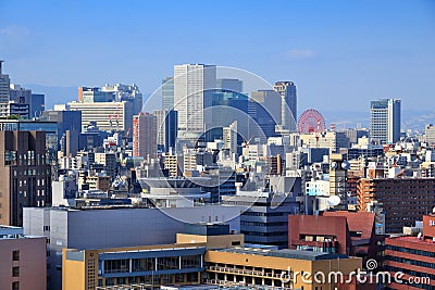 Umeda skyline - Osaka, Japan Editorial Stock Photo