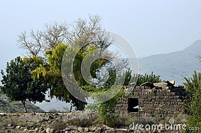 Umm el Kanatir site, Israel Stock Photo