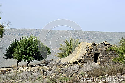 Umm el Kanatir site, Israel Stock Photo