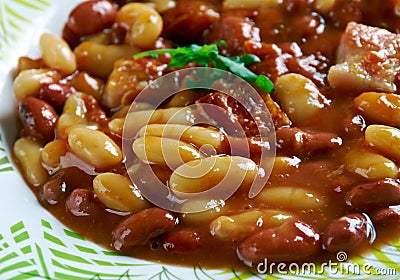 Umngqusho Bantu dish. Stock Photo