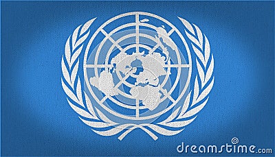 UN flag Editorial Stock Photo