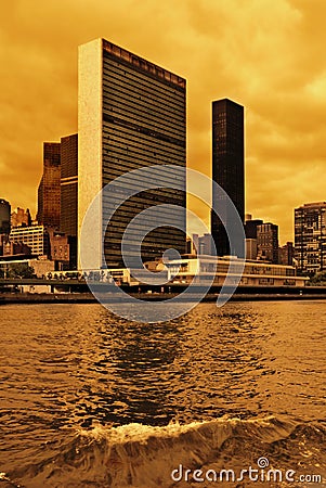 UN Headquarter Editorial Stock Photo