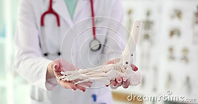Un médecin orthopédique examine la cheville et l'arthrose des extrémités inférieures clips vidéos Un médecin orthopédique examine la cheville et l'arthrose des extrémités inférieures clips vidéos