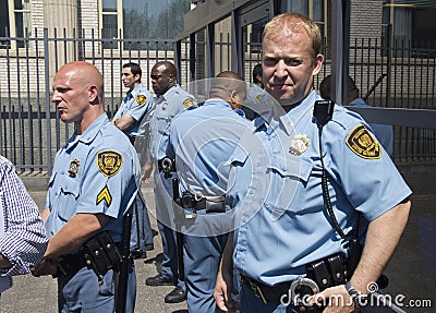 UN Security Guards Editorial Stock Photo