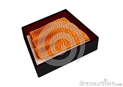 Unagi don / grilled eel Vector Illustration