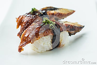 Unagi Sushi Nigiri Stock Photo