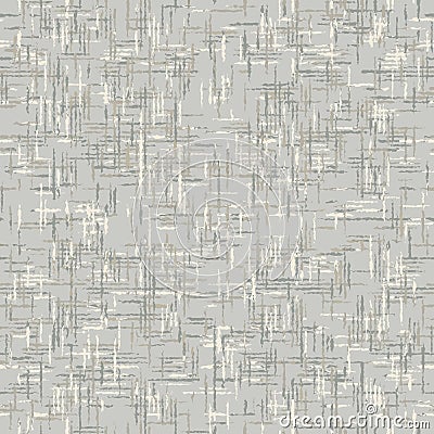 Unbleached Gray French Linen Texture Background. Old Ecru Flax Fibre Seamless Pattern. Distressed Irregular Torn Weave Fabric . Stock Photo