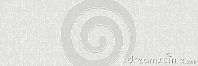 Unbleached Vector Gray French Linen Texture Banner Background. Old Ecru Flax Fibre Seamless Border Pattern. Distressed Irregular Stock Photo