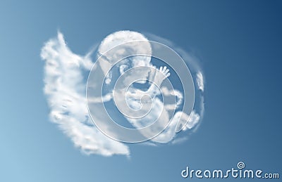 Unborn child cloud Stock Photo