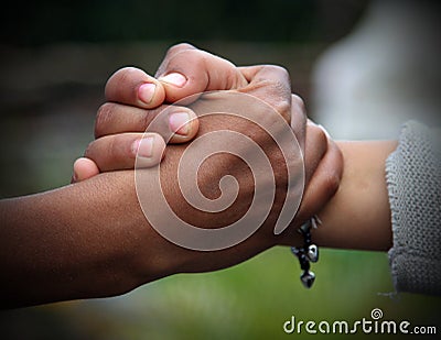 Unbreakable friendship Stock Photo