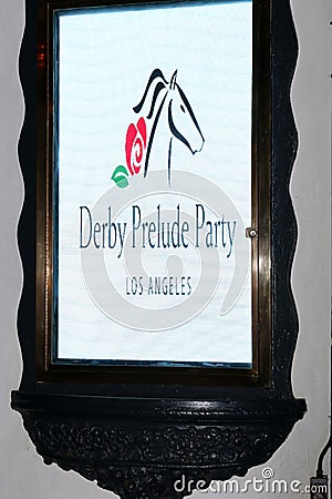 Unbridled Eve Derby Prelude Party Los Angeles Editorial Stock Photo