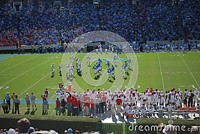 UNC Tarheels vs NC State Wolfpack Editorial Stock Photo