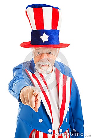 Uncle Sam Wants You Stock Photo