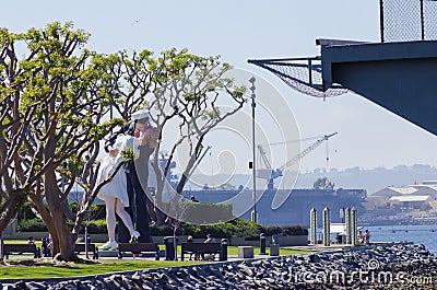 Unconditional surrender, San Diego Editorial Stock Photo