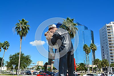 Unconditional surrender, Sarasota, Florida, USA Editorial Stock Photo