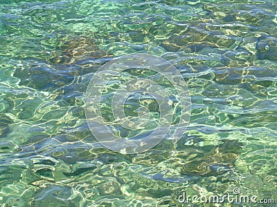 Uncontaminated sea water Stock Photo