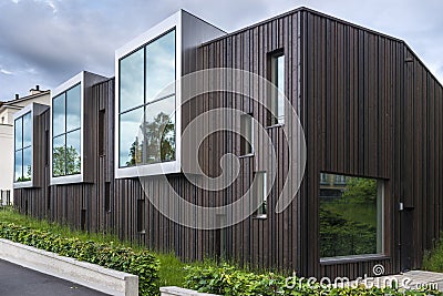 Unconventional modern building Stock Photo