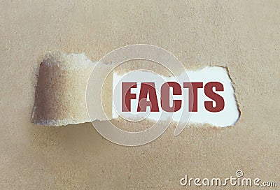 Uncovering the facts Stock Photo