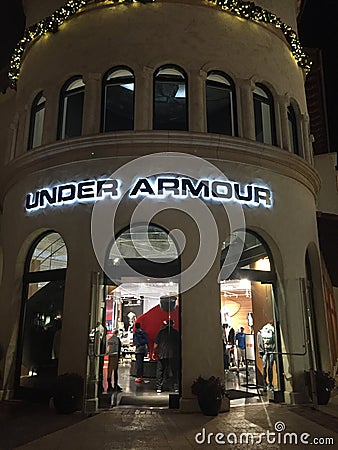 Under Armour Disney Springs, Orlando, Florida Editorial Stock Photo