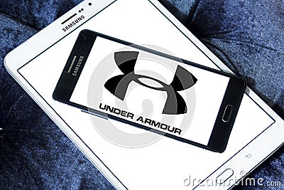 Under armour logo Editorial Stock Photo