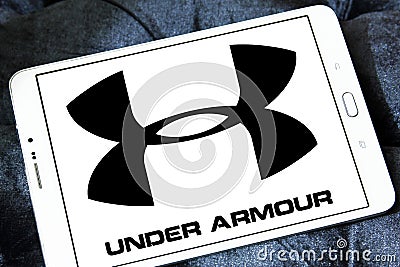 Under armour logo Editorial Stock Photo