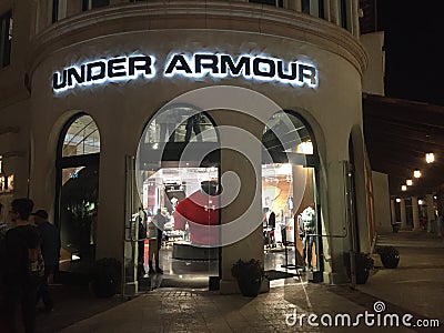 Under Armour Store, Disney Springs, Orlando, FL Editorial Stock Photo