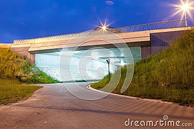 Under the bridge Stock Photo