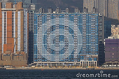 under consideration residential building at the Kai Tak, Jan 13 2024 Editorial Stock Photo