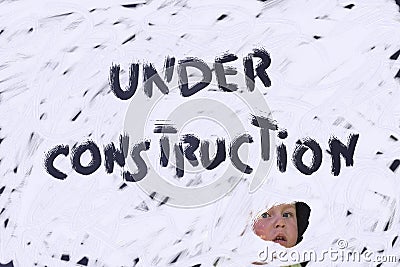 Under construction Stock Photo