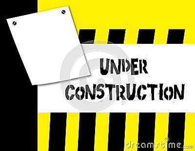 Under Construction Stock Photo