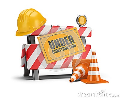 Under construction Stock Photo