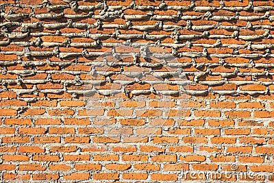 Under construction brick wall Stock Photo