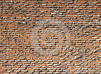 Under construction brick wall Stock Photo