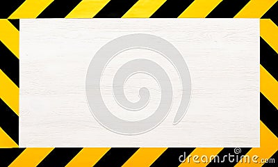 Under construction concept background. Warning tape. Stock Photo