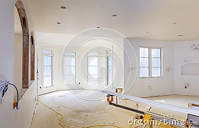 Under construction, remodeling and renovation from room Stock Photo