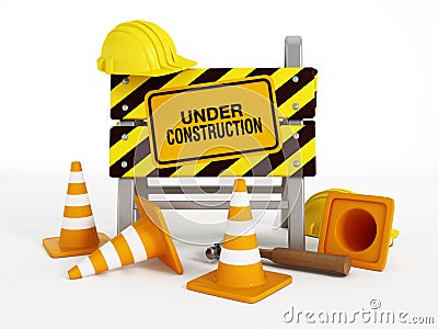 Under construction Stock Photo