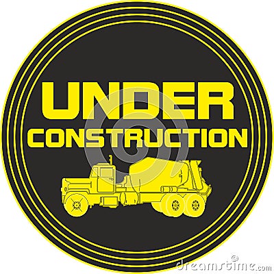 Under Construction sign Stock Photo