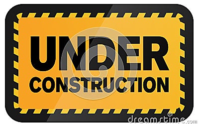 Under Construction Sign Vector Illustration