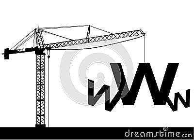 Under construction web Vector Illustration