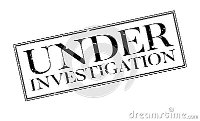 Under Investigation rubber stamp Vector Illustration