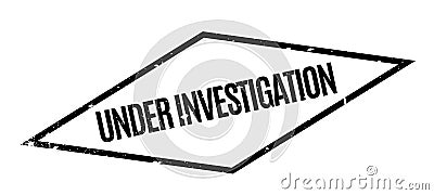 Under Investigation rubber stamp Vector Illustration