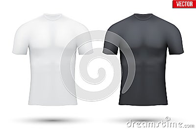 Under layer compression shirt of thermo fabric Vector Illustration